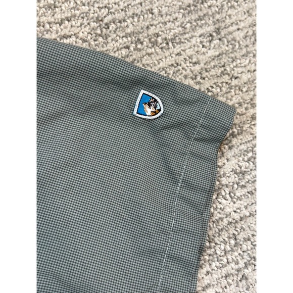 Kuhl Button Up‎ Shirt Mens Small Greeb Plaid Short Sleeve Hiking Outdoors - Picture 4 of 8